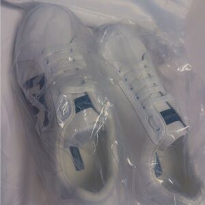 Dolce & Gabbana White and Blue Sneakers